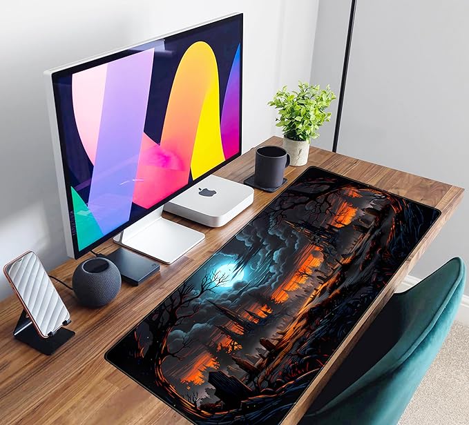 Dark Fantasy Castle Desk Pad Extended Gaming Mouse Pad, XXL Large Computer - Image 6