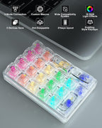 SOLAKAKA K21 RGB Backlit Tri-Mode Transparent Wireless Mechanical Number Pad - Image 2
