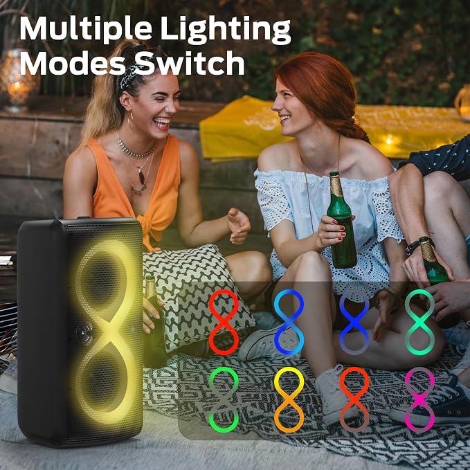 Monster Cycle Plus Bluetooth Speaker, 380W High Power Portable Party Speaker - Image 9