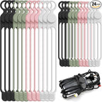 Nearockle Silicone Cable Ties Cord Organizer by ELECTRONICSORGANIZATION