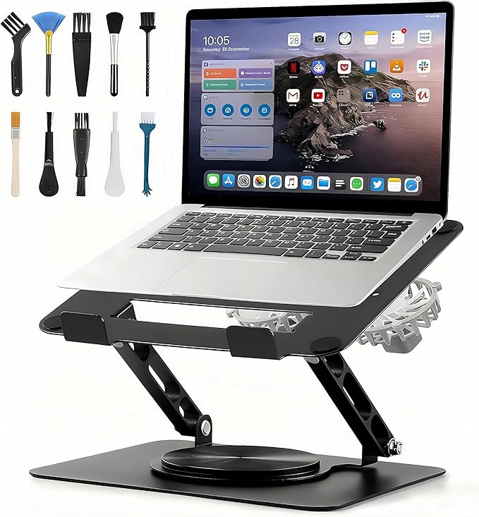 Laptop Cooling Pad with 2 Detachable Fans, Adjustable Height & Angle Stand by GcwJovialite
