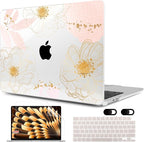 MEEgoodo Case for MacBook Air M4/M3/M2 13.6 inch 2025 2024 2022, Fit Model by MEEgoodo