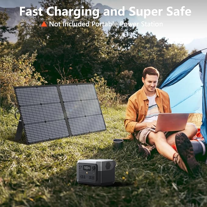 Solar Charger 110W Portable Solar Panel, IP67 Waterproof Foldable Solar Panel - Image 6