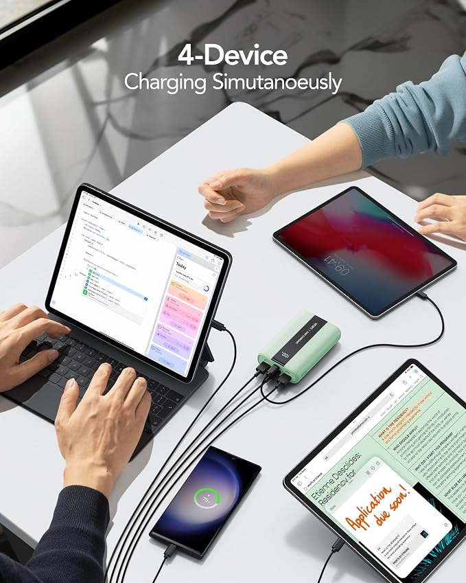 VRURC Power Bank, 20000mAh Portable Charger Fast Charging, Compact Travel - Image 6