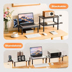 Computer Monitor Stand Riser for Desk, 3 Height Adjustable PC Laptop TV Desktop - Image 8