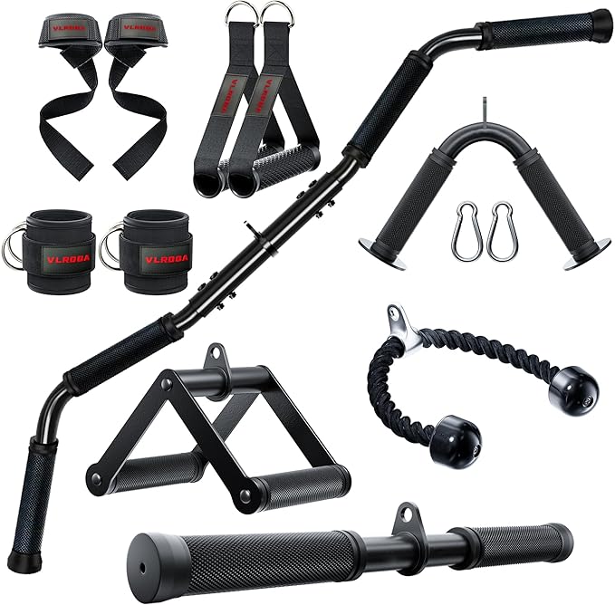 Cable Attachments for Gym, Cable Machine Accessories for Home Gym, Triceps Pull by Unknown