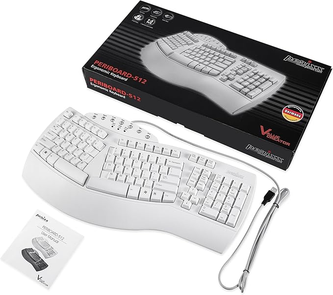 Perixx PERIBOARD-512W Periboard-512 Ergonomic Split Keyboard - Image 6