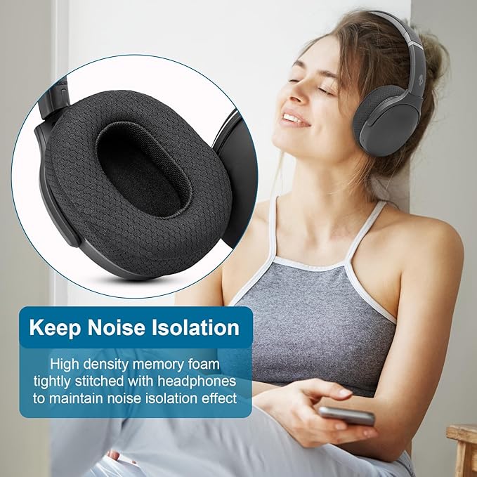 GEVO Ear Pads Replacement for Skullcandy Hesh 3 Hesh EVO Hesh ANC Headphone - Image 6
