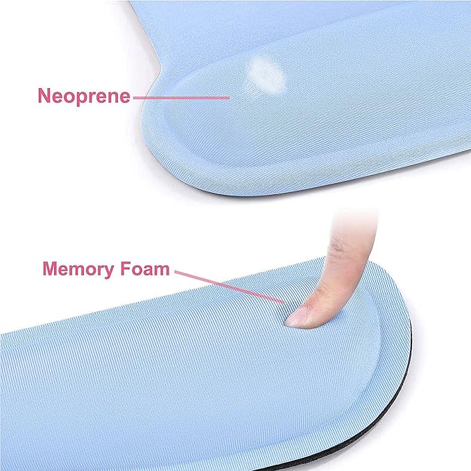 MOSISO Wrist Rest Support for Mouse Pad & Keyboard Set, Ergonomic Mousepad - Image 4