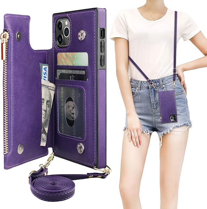 Bocasal Crossbody Wallet Case for iPhone 11 Pro by Bocasal