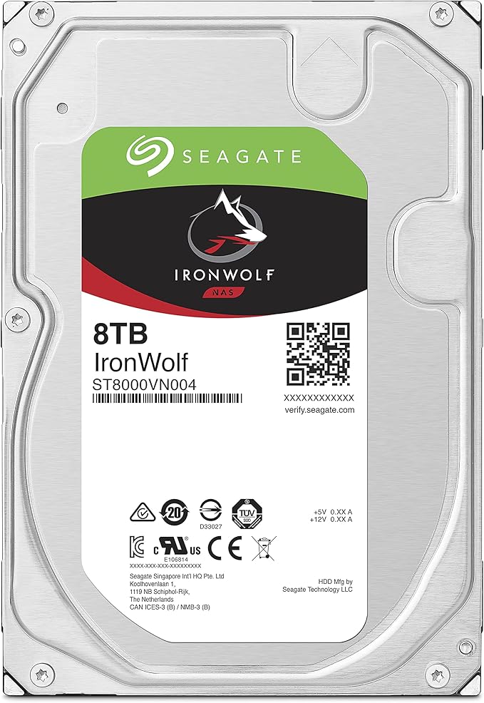 Seagate IronWolf 8TB NAS Internal Hard Drive HDD – 3.5 Inch SATA 6Gb/s 7200 RPM - Image 2