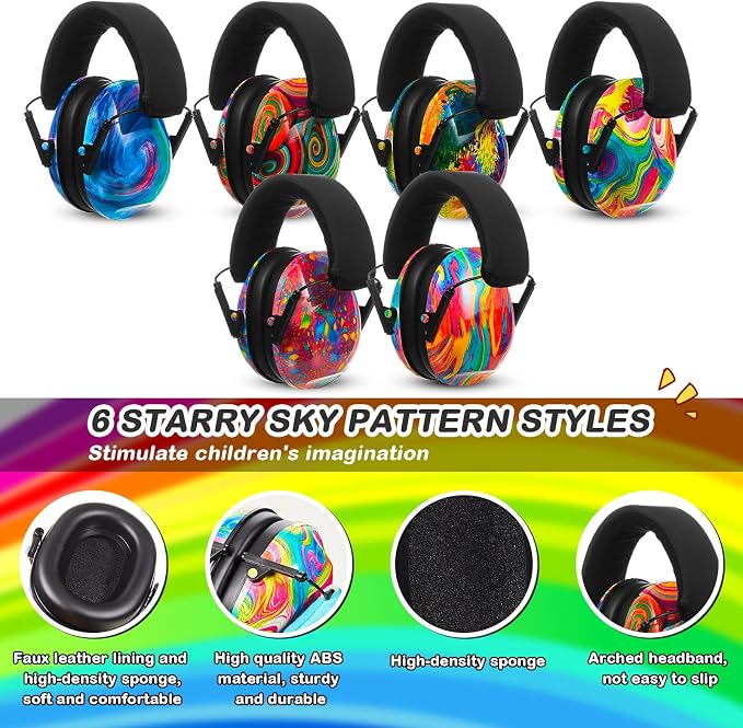 Amylove 12 Pcs Kids Ear Protection Noise Cancelling Headphones Ear Muffs Bulk - Image 3