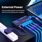 4K HDMI Splitter 1x4 withEDID, 4K@60Hz HDR HDMI 2.0 18Gbps HDMI Duplicator - Image 6