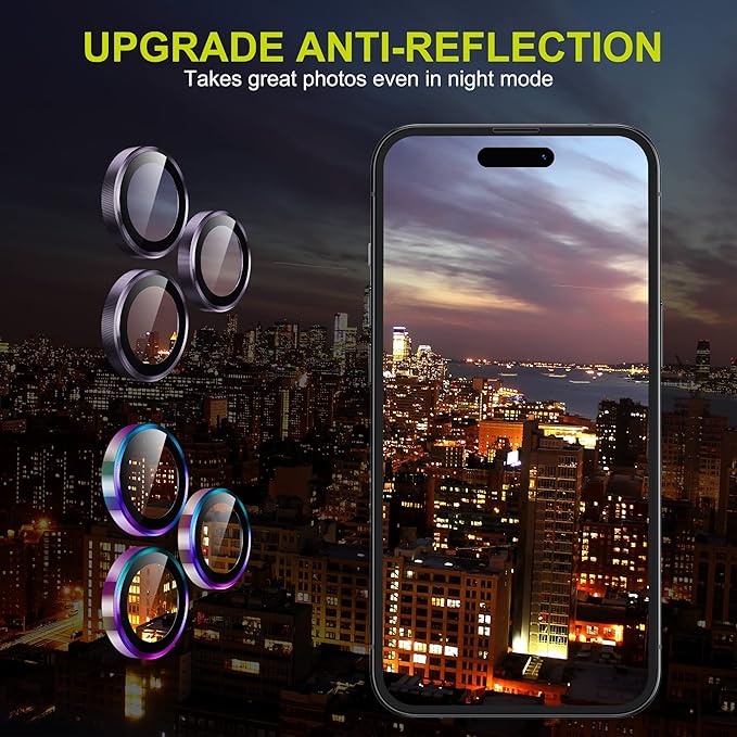 WSKEN for iPhone 14 Pro/iPhone 14 Pro Max Camera Lens Protector, HD Tempered - Image 3