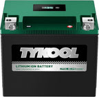 TYKOOL YIX30L-BS-STD, Lithium LiFePO4 Motorcycle Battery 12v, Digital Readout by TYKOOL