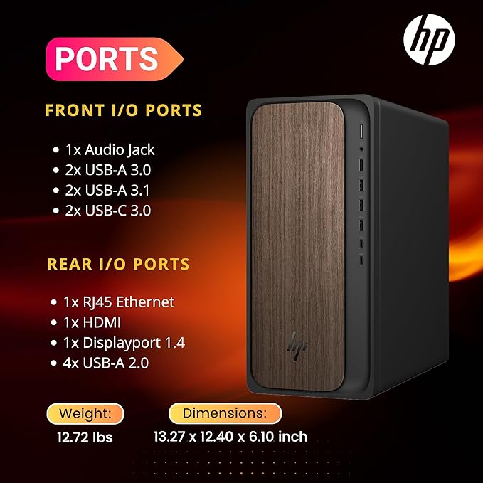 HP OmniDesk Desktop AI Ready PC, Intel Ultra 7 265, Prebuilt Business Tower - Image 6