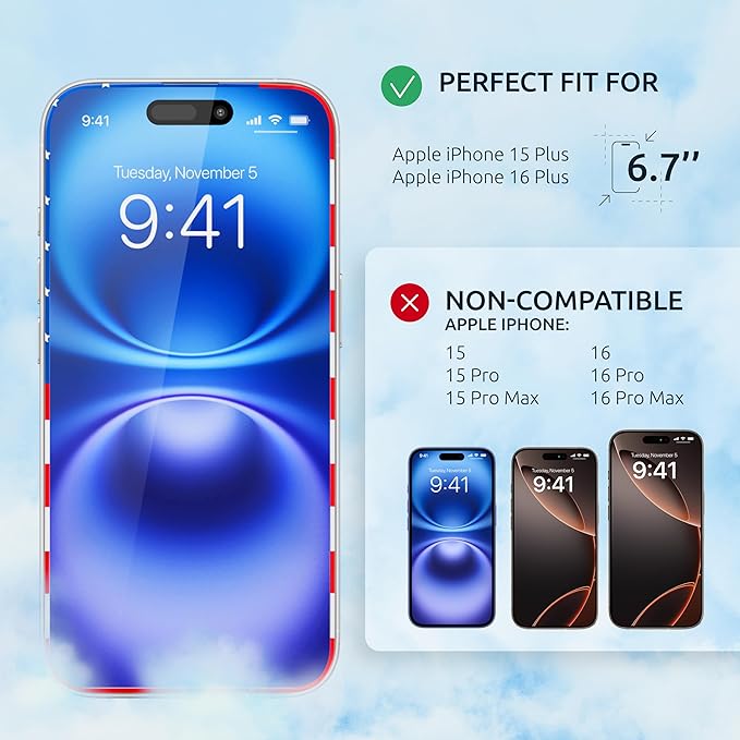 Screen Protector for iPhone 15 Plus / 16 Plus - Image 2