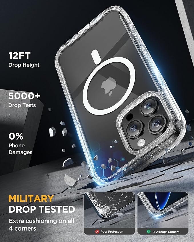 Miracase Magnetic for iPhone 16 Pro Case Full-Body Phone - Image 5
