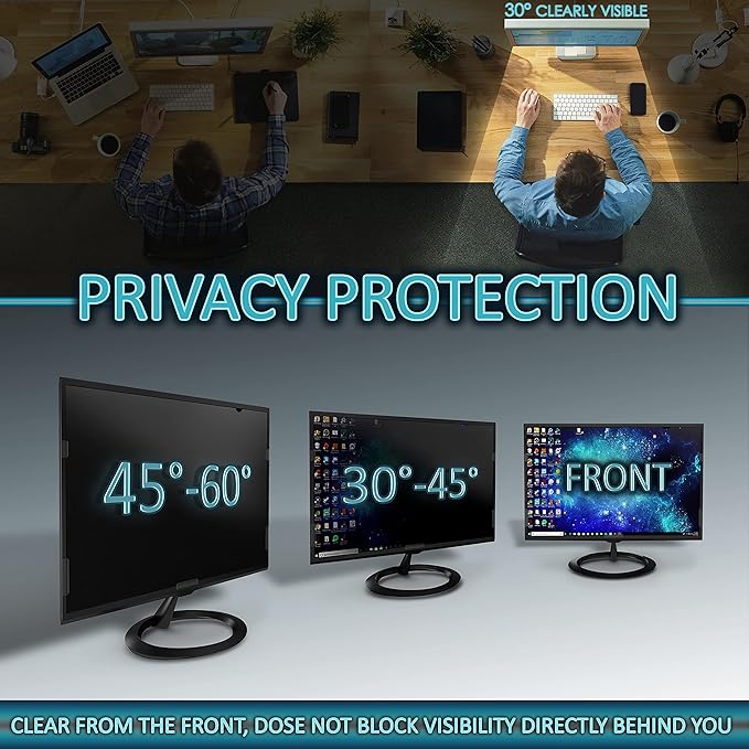 Privacy Screen Filter for 24 Inches Desktop Computer Widescreen Monitor - Image 2
