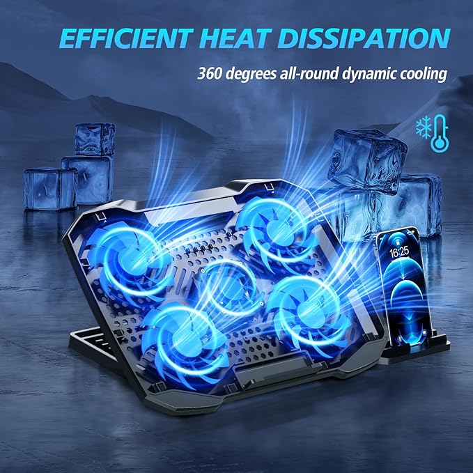 AIMIUZI Laptop Cooling Pad, Gaming Laptop Cooler - Image 2