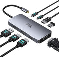 USB C Docking Station Dual HDMI Monitor Adapter, Selore USB C Hub 3 Monitors by SeloreS-Global
