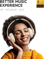 Picun B8 Bluetooth Headphones, 120H Playtime Headphone Wireless Bluetooth - Image 2
