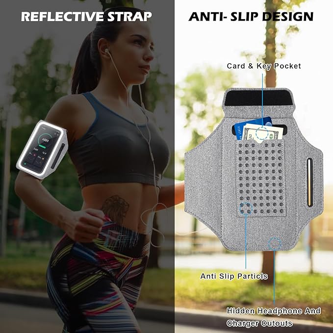 GUZACK Running Armband Case for iPhone 16/15/14/13/12/11 Pro Max, Galaxy - Image 6