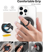 Magnetic Phone Grip for MagSafe Ring Holder, Magnet Phone Grip Stand Finger - Image 4