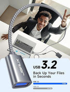 JSAUX 2Pack 10FT+10FT USB 3.0 Extension Cable, Type A Male to Female USB - Image 2