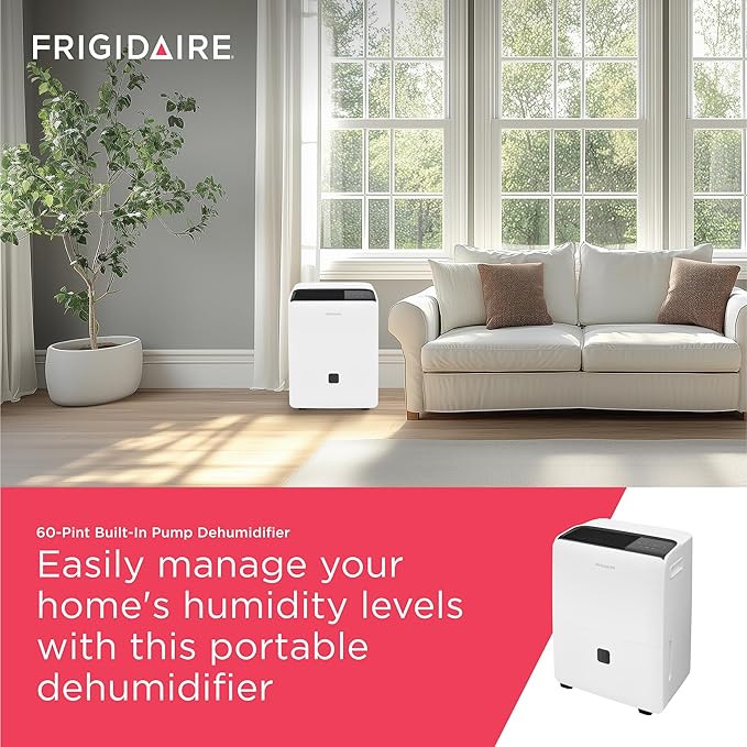 Frigidaire 60-Pint Portable Dehumidifier - Image 3