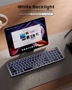 ProtoArc Backlit Foldable Keyboard, XK01 Plus Folding Portable Bluetooth - Image 3