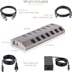 StarTech.com 7-Port Self-Powered USB-C Hub - Image 4