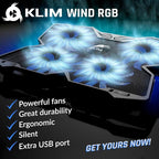 KLIM Wind Laptop Cooling Pad - Image 2