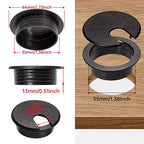 Desk Grommet 1-3/8inch10 Pcs, Desk Hole Grommet, Cable Grommet, Desk Hole Cover - Image 2