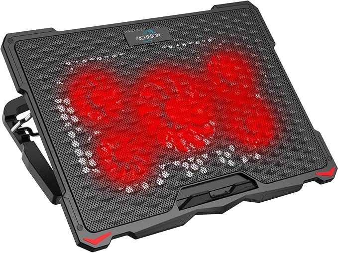 AICHESON Laptop Cooling Pad for 15.6 to 17.3 Inches PC Notebooks, 5 Fans - Image 4