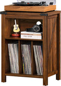 Record Player Stand with Vinyl Record Storage Holds up to 160 Albums, Large by Joaxswe