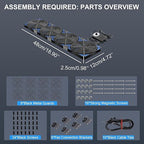 120mmx4 480mm Adjustable Computer PC Vent Fans 3-12V Speed Controller - Image 4