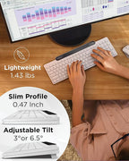 Lenovo 800 Self-Charging Bluetooth Keyboard, Uses Ambient Light - Image 7