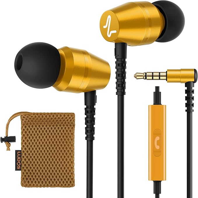 LUDOS OMNITONE Wired Earbuds in-Ear Headphones, 5 Year Warranty, Earphones by Ludos