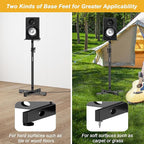 Set of 2 Studio Monitor Stands Adjustable Height Speaker Stands - Image 5