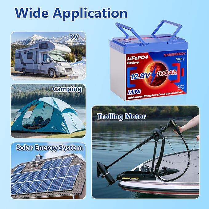 12V 100Ah Lifepo4 Battery, Bci Group 24, Built-In 100A Smart BMS, 4500 To 15000 - Image 8