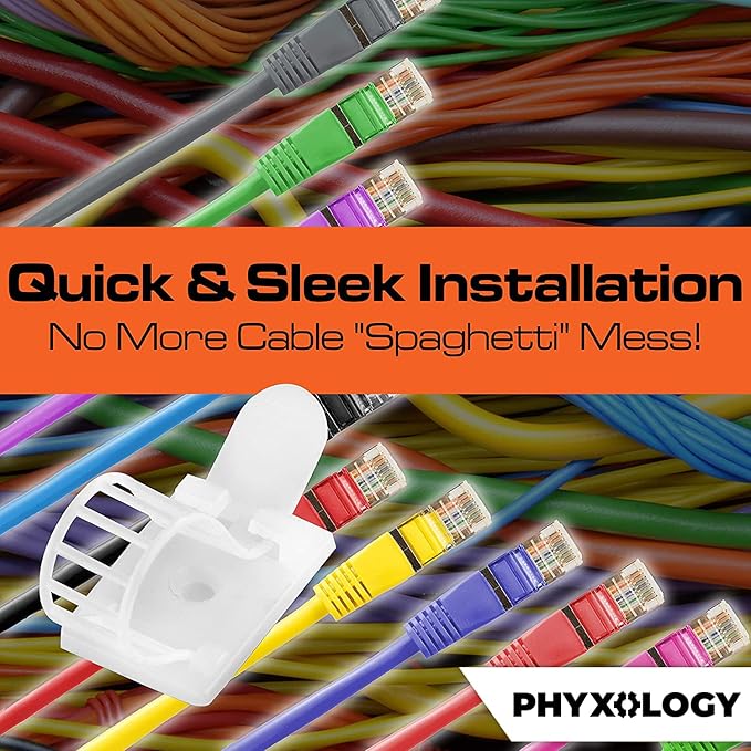 Pro-Grade, Adhesive-Backed Cable Straps 50 Pack. High-Strength - Image 6