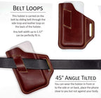 TobbinGear Leather Belt Phone Pouch, Leather Cell Phone Holster, Universal - Image 2