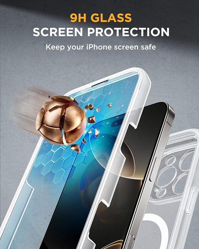 Miracase Magnetic for iPhone 16 Pro Case Full-Body Phone - Image 3