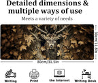 Majestic Deer Gaming Mouse Pad, Large Office Desk Mat, Anti-Slip Rubber Base - Image 3