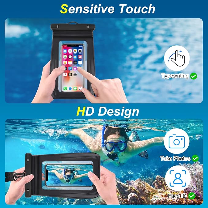 Waterproof Phone Pouch for Cruise Ship Essentials 2024 Woman, Large Waterproof - Image 5