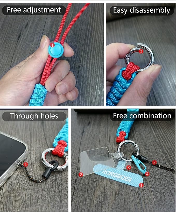 Cell Phone Lanyard Wrist Strap, Women's Phone Bracelet, Camera Wrist Lanyard - Image 5