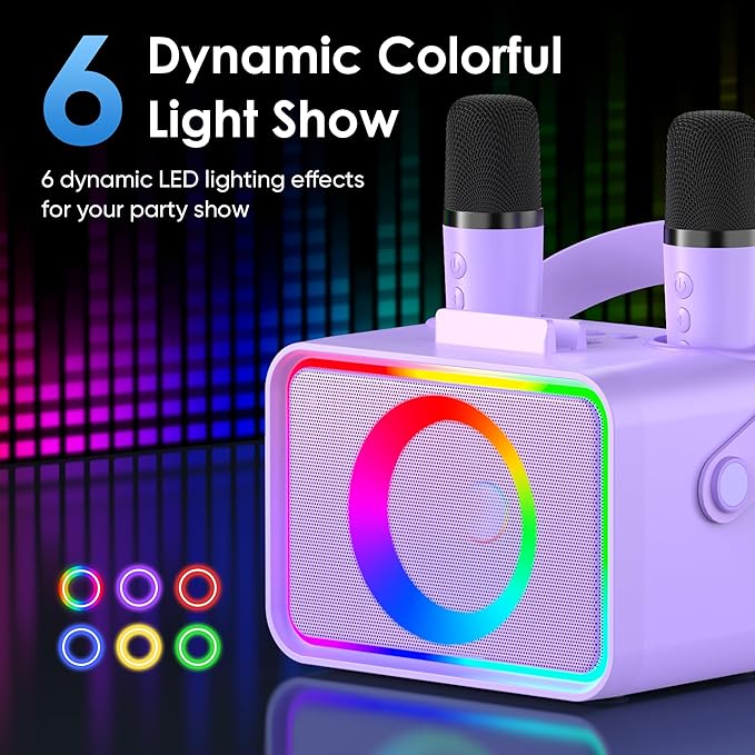 Karaoke Machine, Portable Bluetooth Speaker - Image 4
