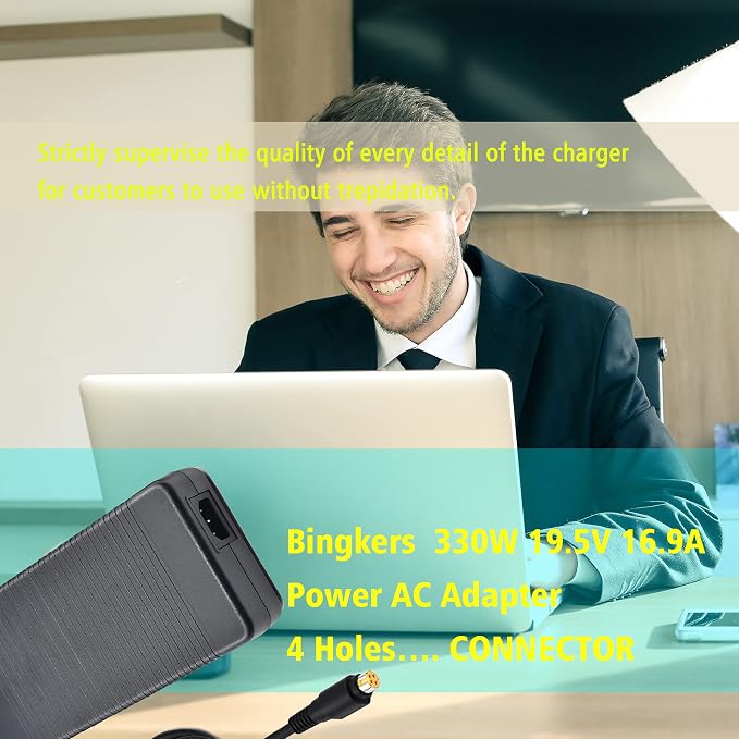 Bingkers. New 330W 19.5V 16.9A Power Adapter Power Supply ADP-330AB B - Image 7