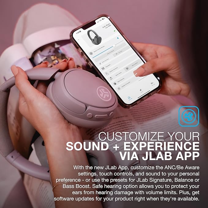 JLab JBuds Lux ANC Wireless Headphones, Hybrid Active Noise Cancelling - Image 5